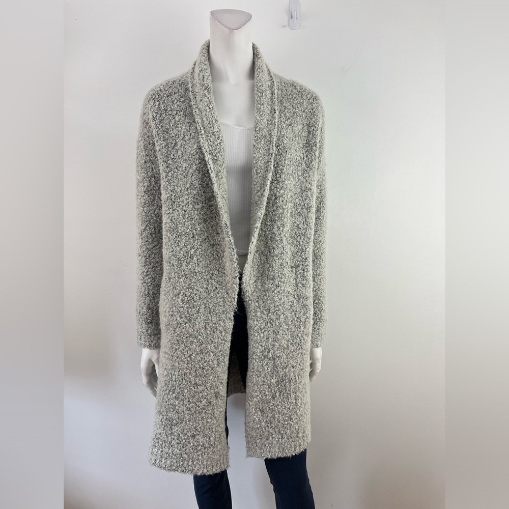 ANN TAYLOR LOFT boucle knit open cardigan coat